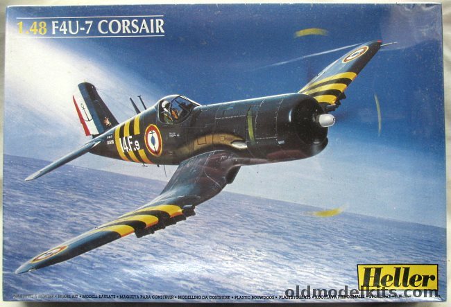 Heller 1/48 Corsair F4U-7 - French Navy Flotille Operation Mousequetaire 1956 Suez Crisis, 80415 plastic model kit